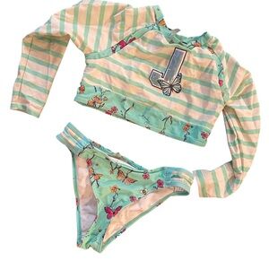 Kids Swim Set - Striped and Floral